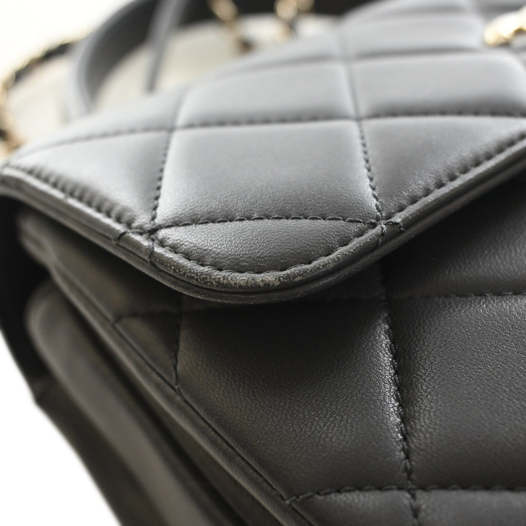 Chanel Small Matelassé Cuir d’agneau Trendy CC anse supérieure à rabat