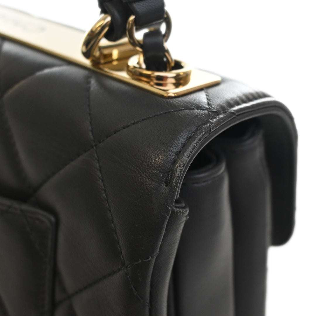 Chanel Small Matelassé Cuir d’agneau Trendy CC anse supérieure à rabat