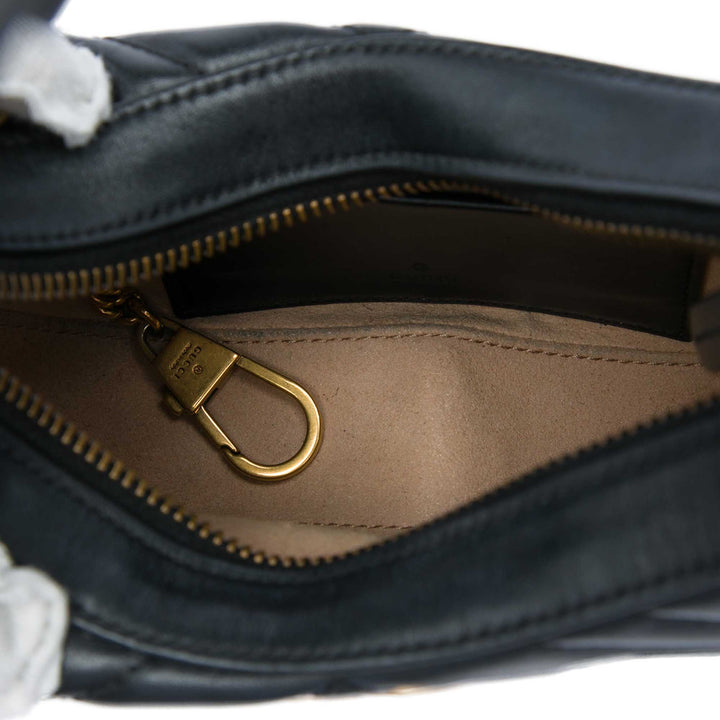 Gucci Mini GG Marmont Matelasse Cuir de veau Half Moon Sac