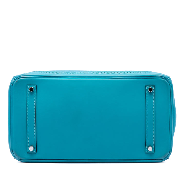Hermès Ghillies Birkin Retourne 35 Togo Bleu – vue 3 – GABY PARIS