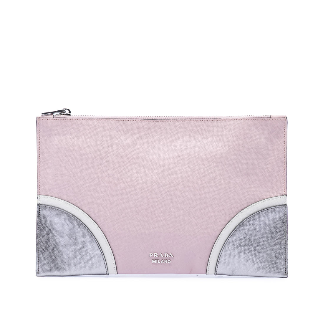Prada Tricolor Saffiano Pochette