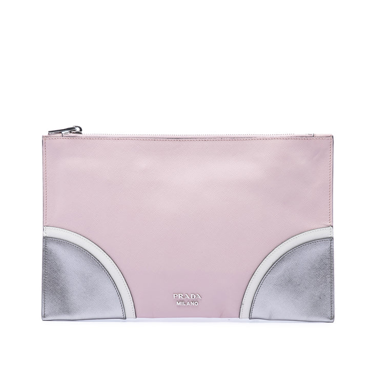Prada Tricolor Saffiano Pochette