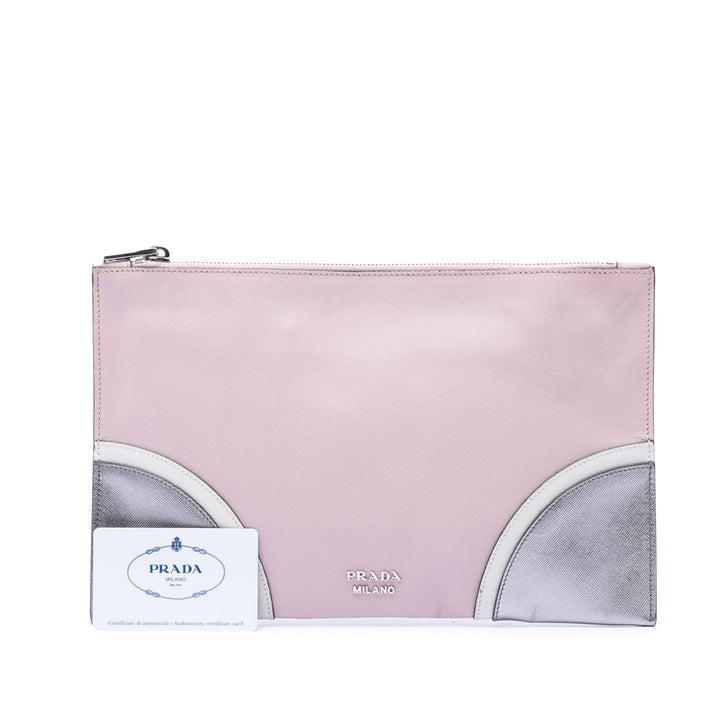Prada Tricolor Saffiano Pochette
