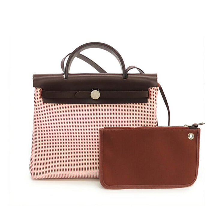 Hermès Toile Criss Viking Vache Hunter Herbag Zip 31