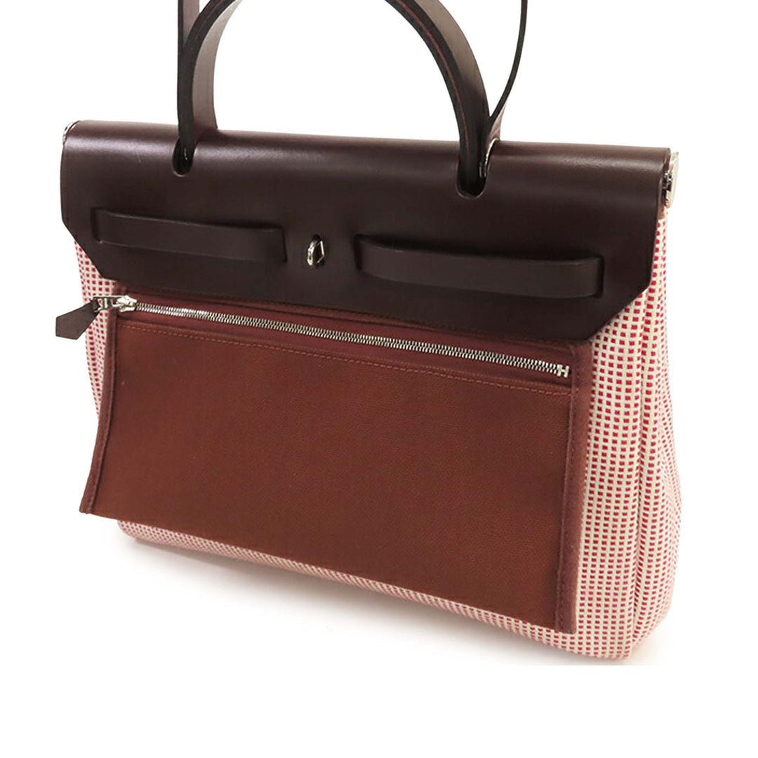 Hermès Toile Criss Viking Vache Hunter Herbag Zip 31