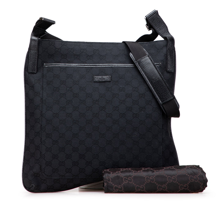Gucci GG Toile Sac porté croisé Noir