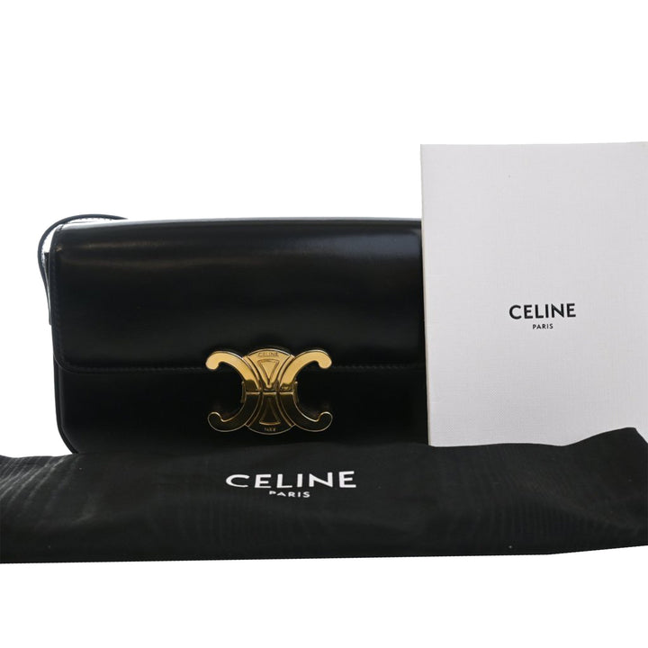 Celine brillant Cuir de veau Triomphe Claude Sac bandoulière