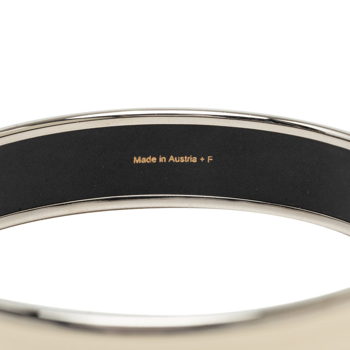 Hermès Wide Caleche Émail Bangle 70 Other Argenté – vue 5 – GABY PARIS