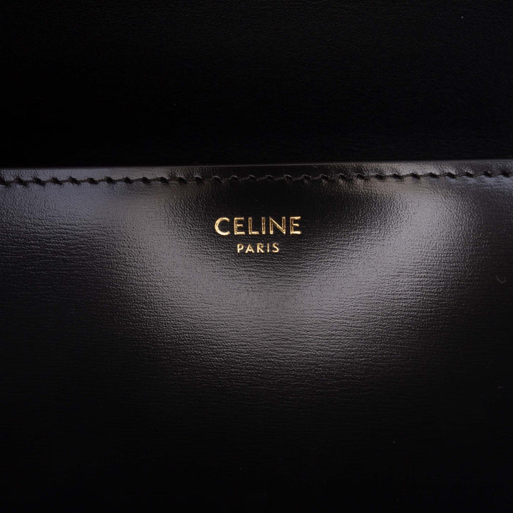 Celine Classique brillant Cuir de veau Triomphe Sac porté croisé