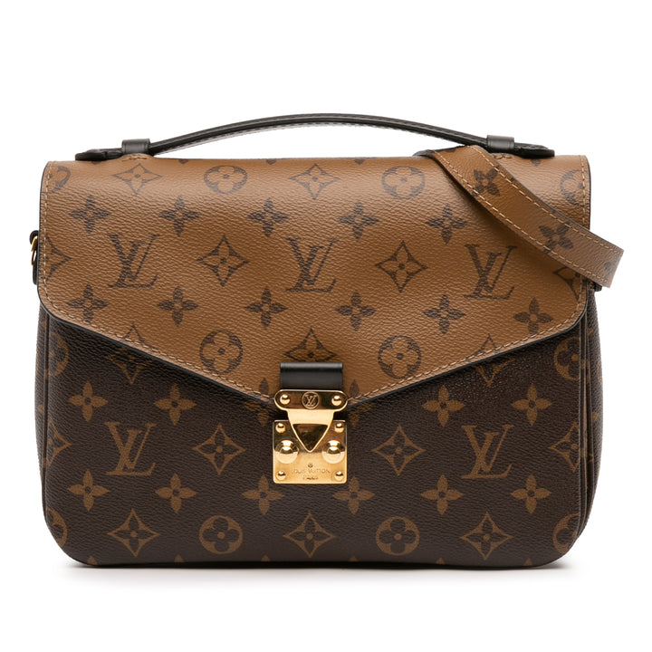Louis Vuitton Monogram Reverse Pochette Metis Marron
