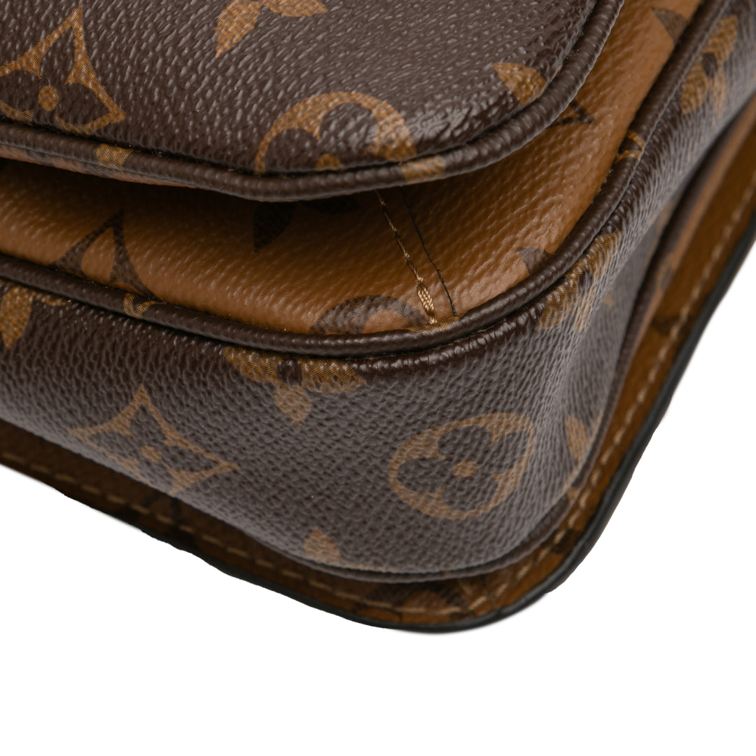 Louis Vuitton Monogram Reverse Pochette Metis Marron