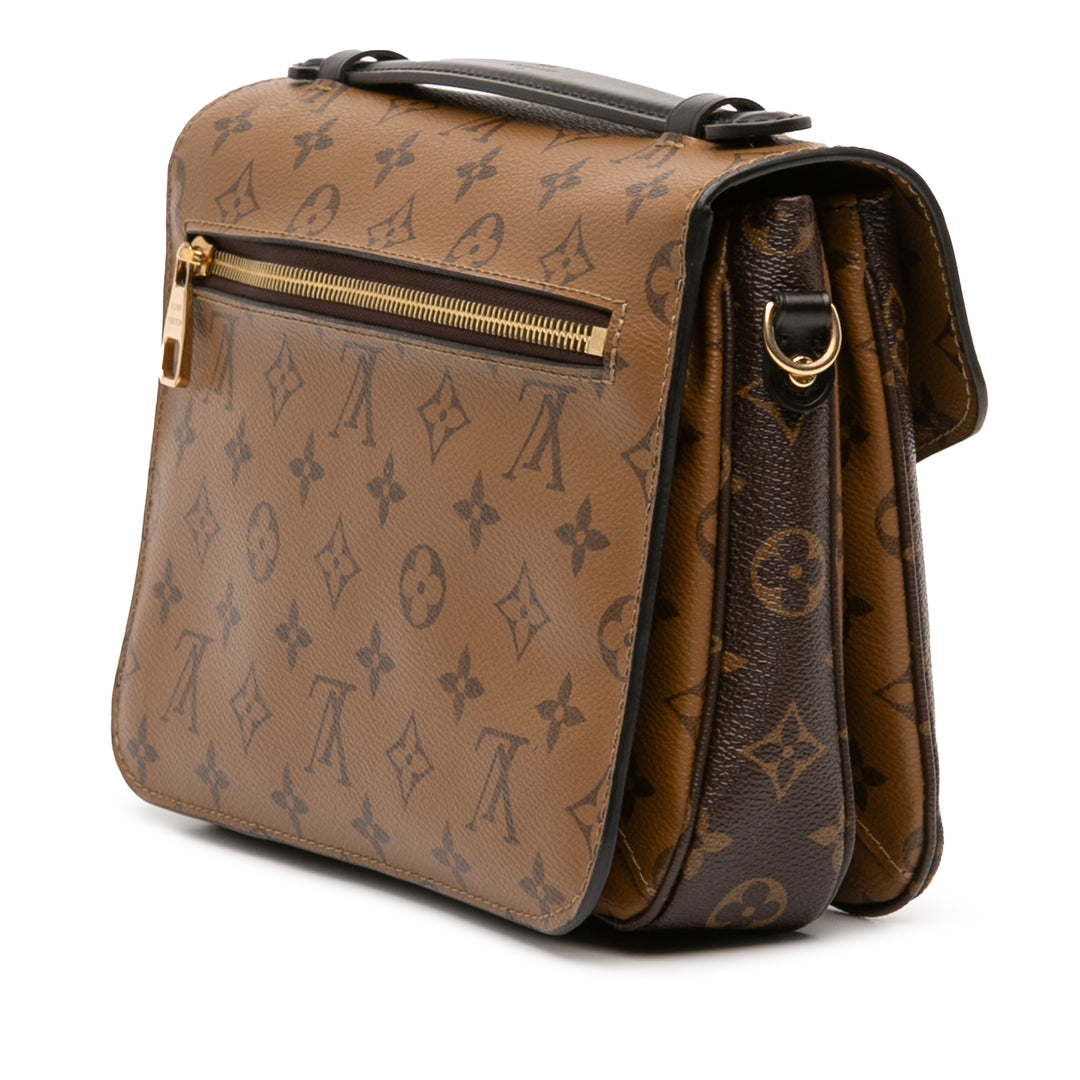 Louis Vuitton Monogram Reverse Pochette Metis Marron