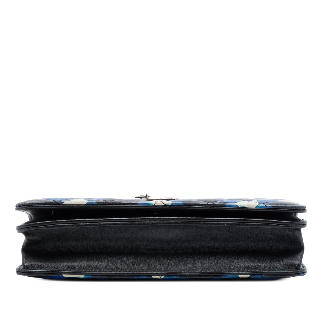 Airline Matelassé Wallet on Chain Cuir d'agneau Noir