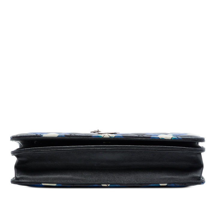 Airline Matelassé Wallet on Chain Cuir d'agneau Noir