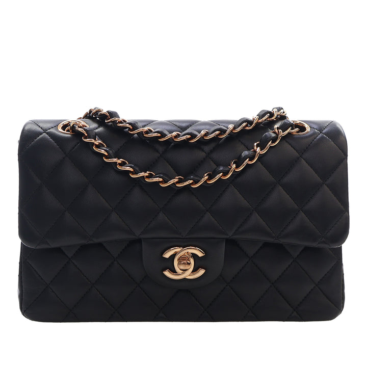 Chanel Small Classic Cuir d’agneau Double rabat