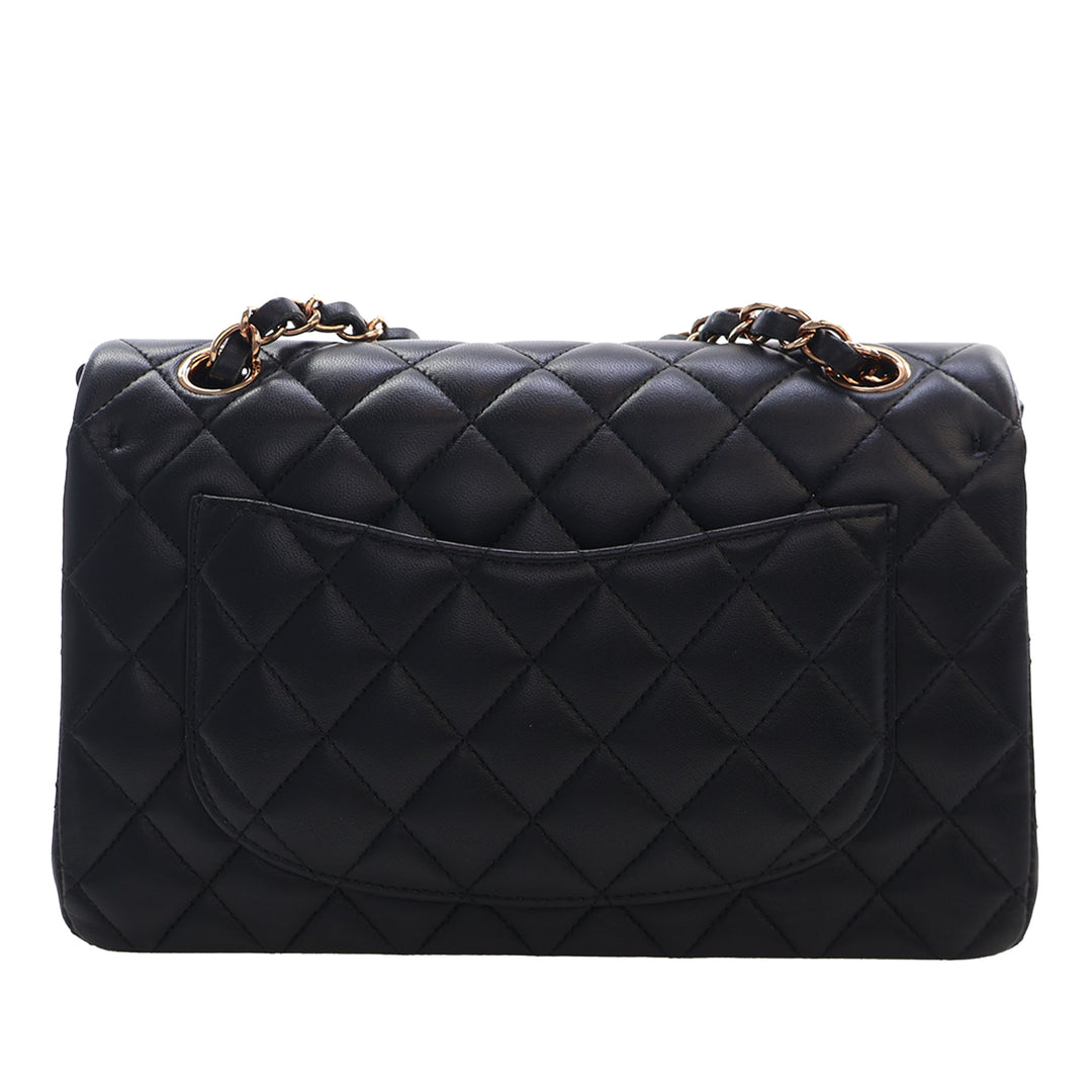 Chanel Small Classic Cuir d’agneau Double rabat
