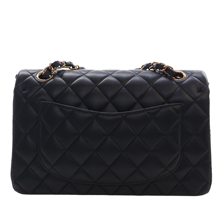 Chanel Small Classic Cuir d’agneau Double rabat