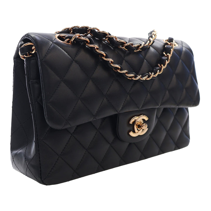Chanel Small Classic Cuir d’agneau Double rabat