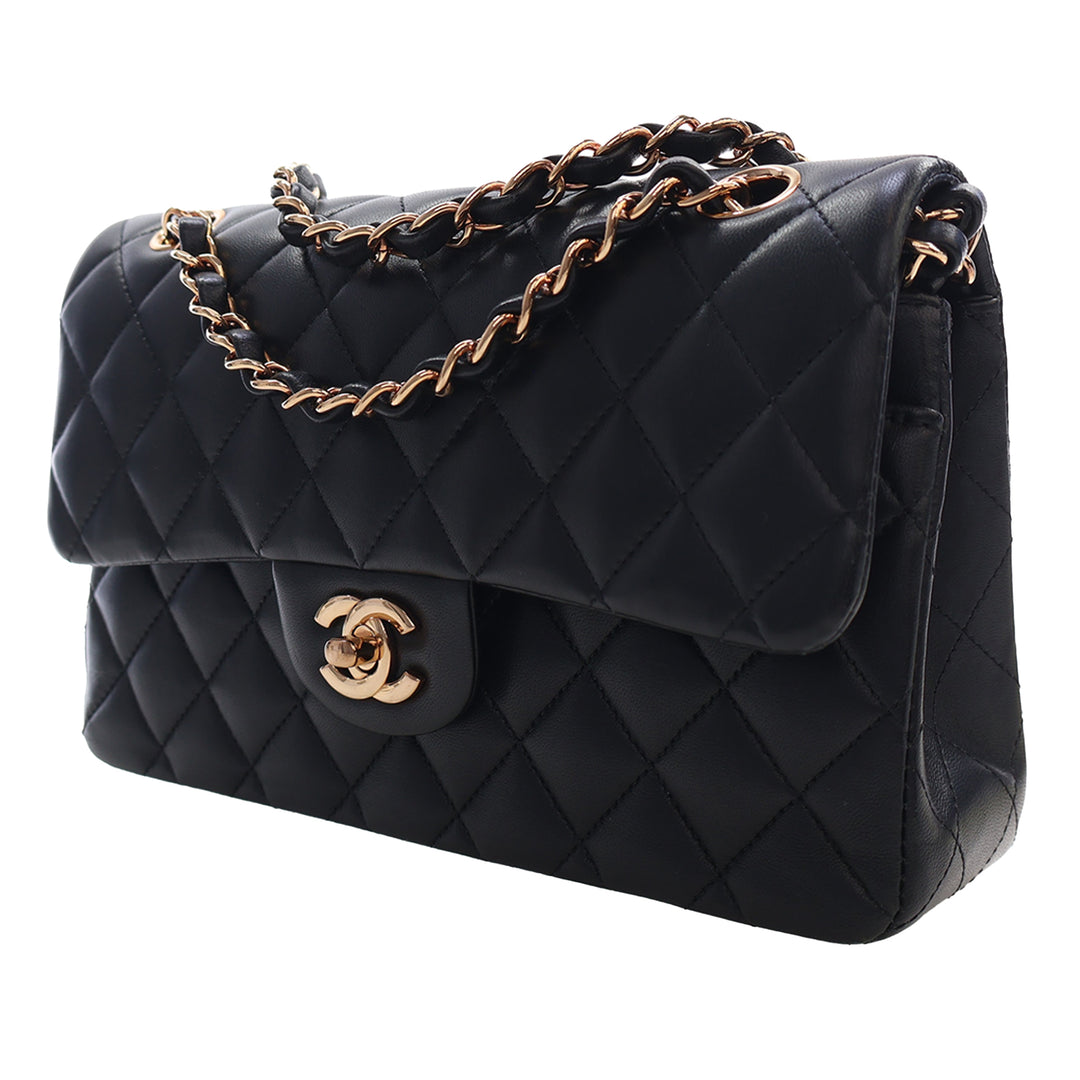 Chanel Small Classic Cuir d’agneau Double rabat