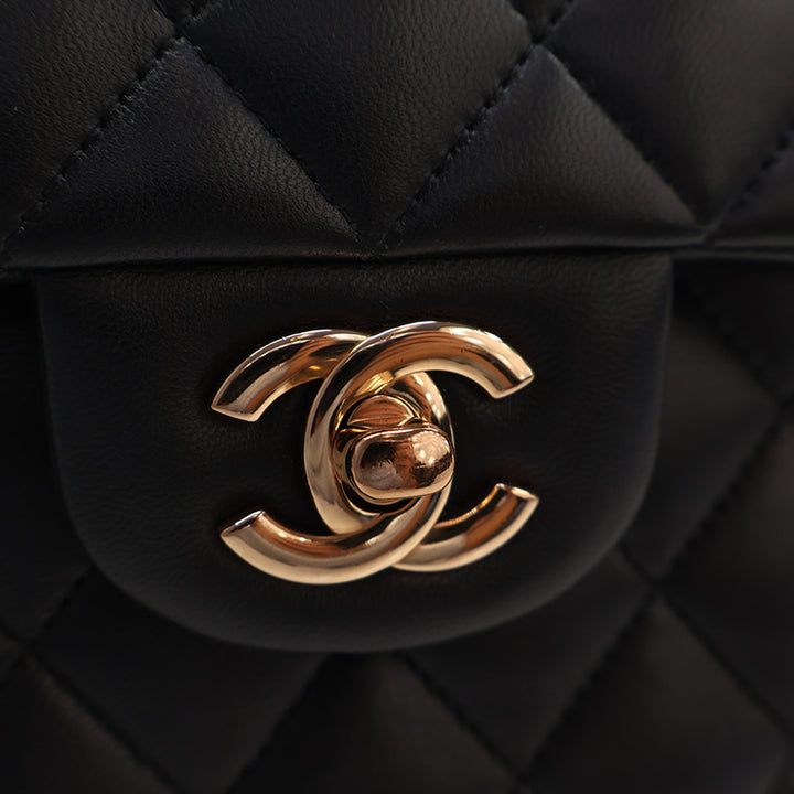 Chanel Small Classic Cuir d’agneau Double rabat