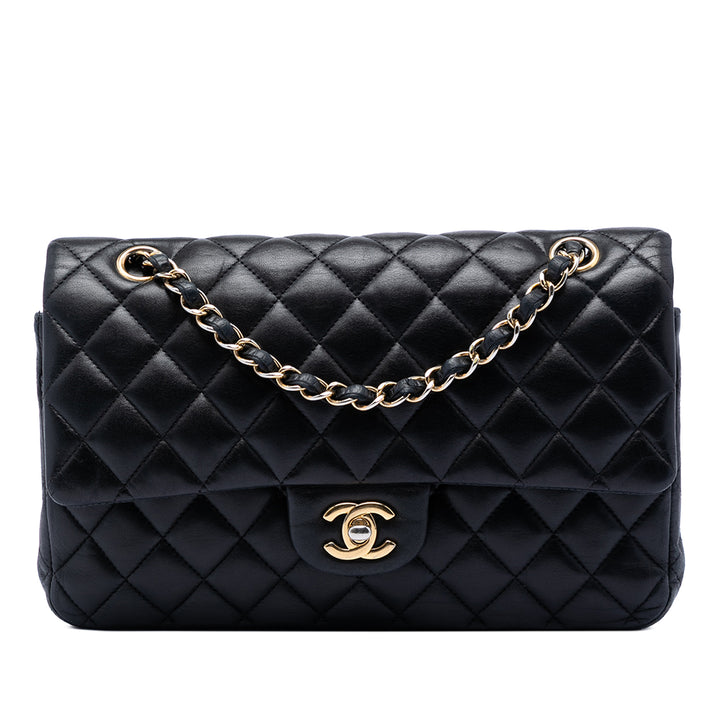 Chanel Medium Classic Cuir d’agneau Double rabat