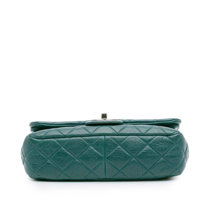 Paris Dallas CC Quilted Calfskin Double Flap Blue - Gaby Paris