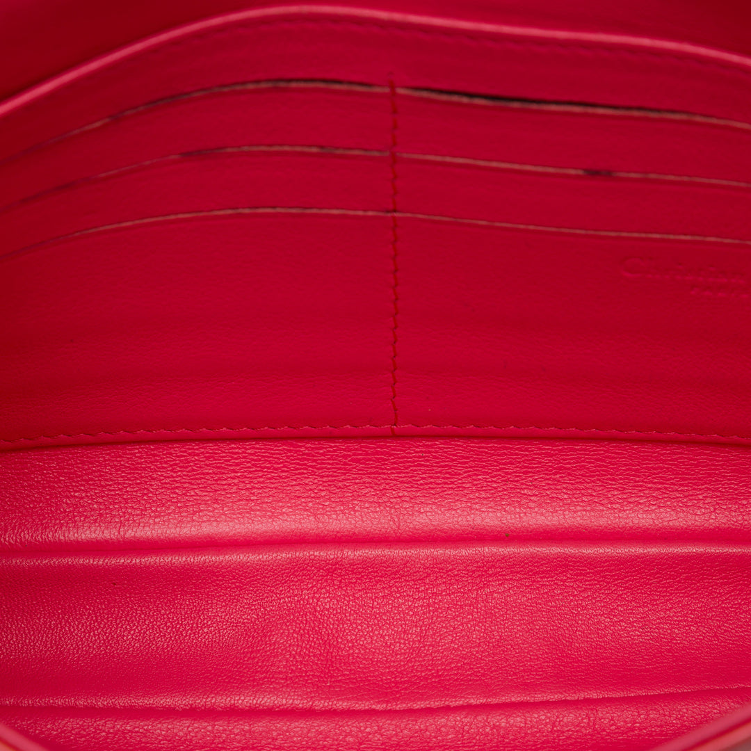 Dior Cannage New Lock Pochette Sac Rouge – vue 4 – GABY PARIS