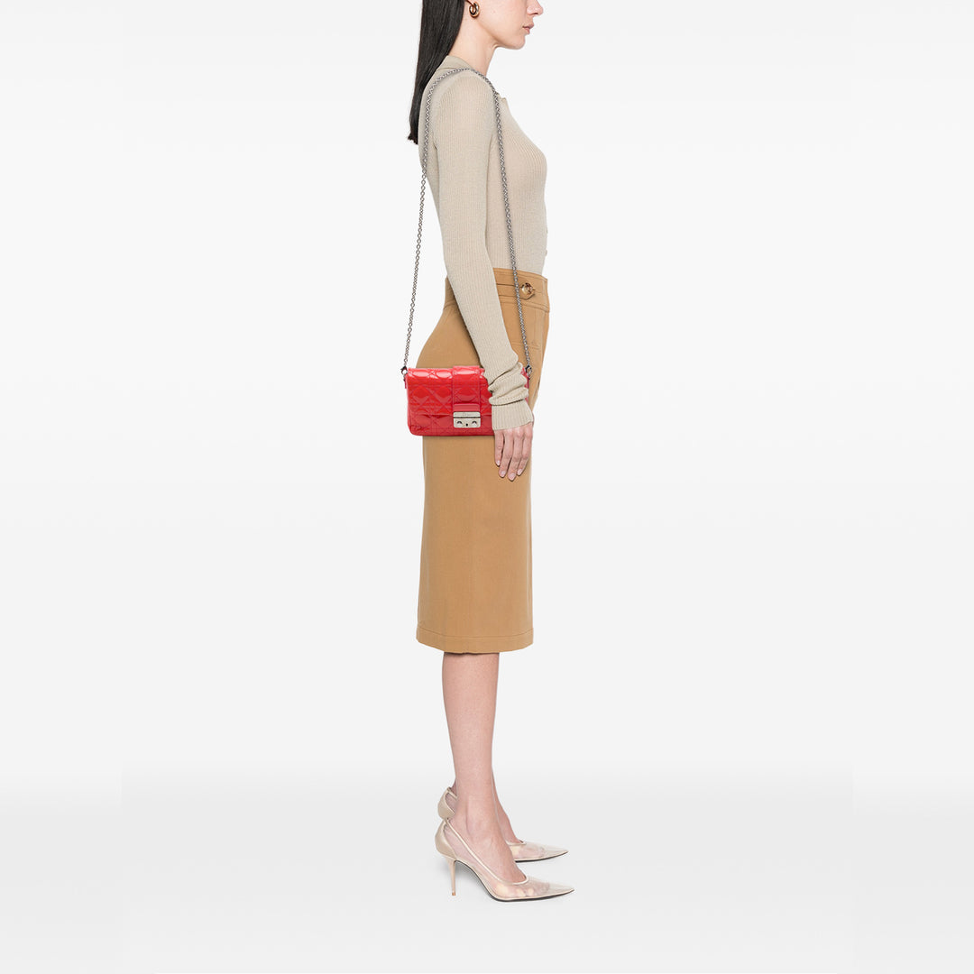Dior Cannage New Lock Pochette Sac Rouge – vue 6 – GABY PARIS