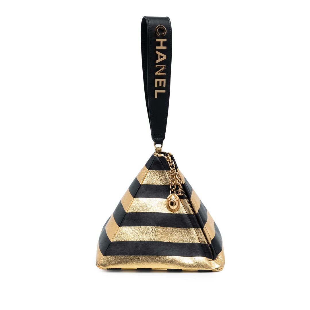 Chanel Metallic Cuir d’agneau Kheops Pyramid Pochette