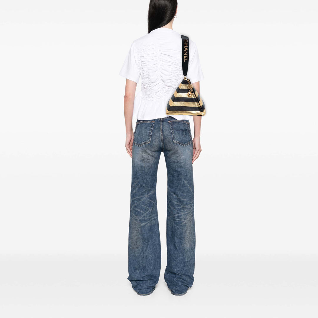 Chanel Metallic Cuir d’agneau Kheops Pyramid Pochette
