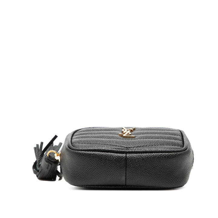 Saint Laurent Baby Matelasse Grain De Poudre Monogram Lou Sac caméra