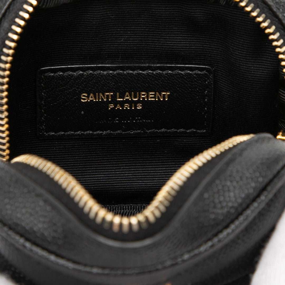 Saint Laurent Baby Matelasse Grain De Poudre Monogram Lou Sac caméra