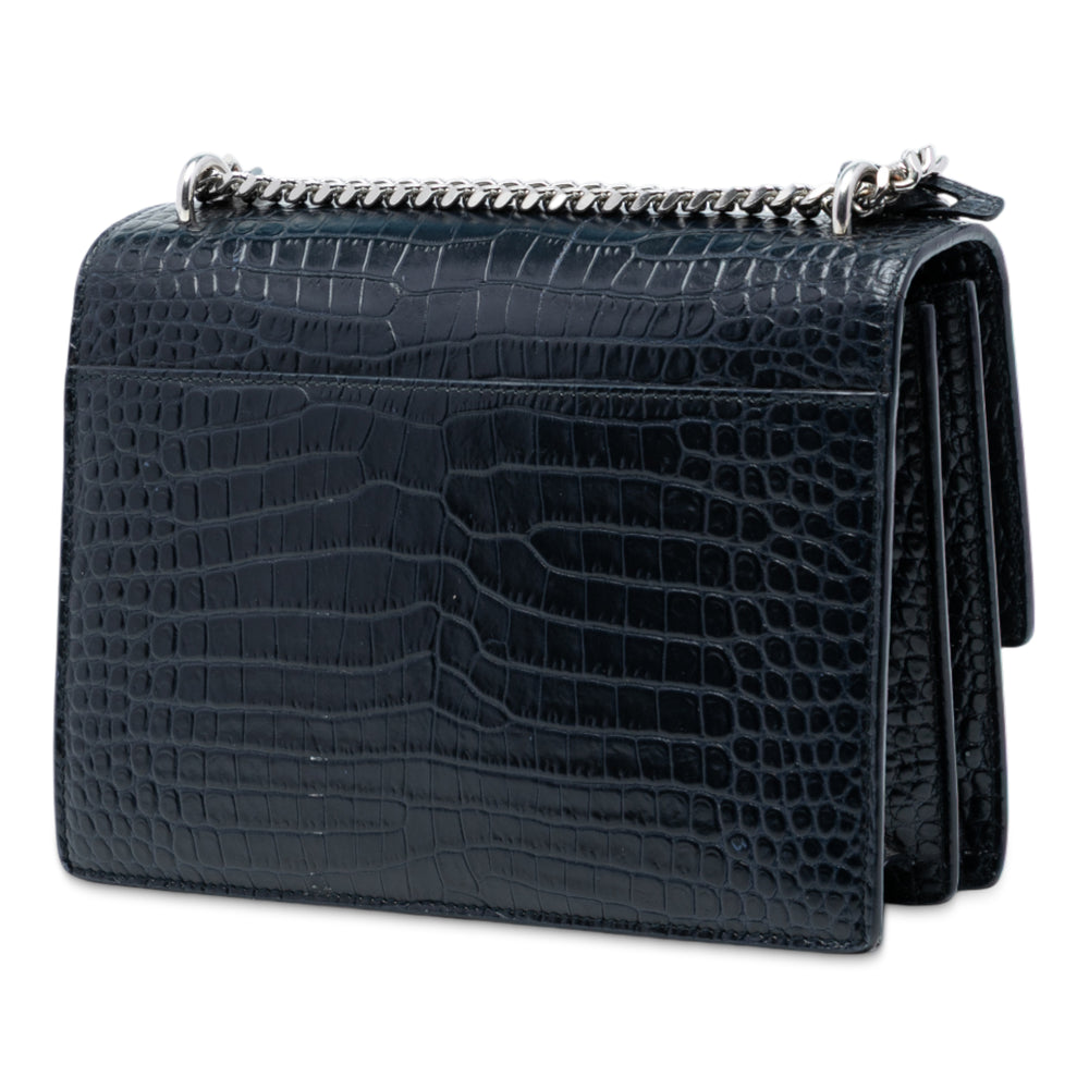 Saint Laurent Medium Croc embossé Monogram Sunset Sac – GABY PARIS Authentique
