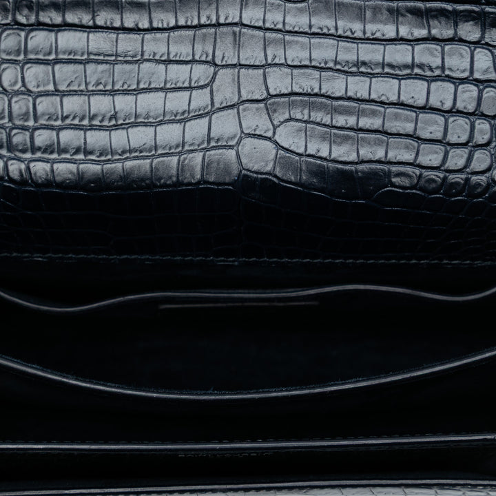 Saint Laurent Medium Croc embossé Monogram Sunset Sac – GABY PARIS Authentique