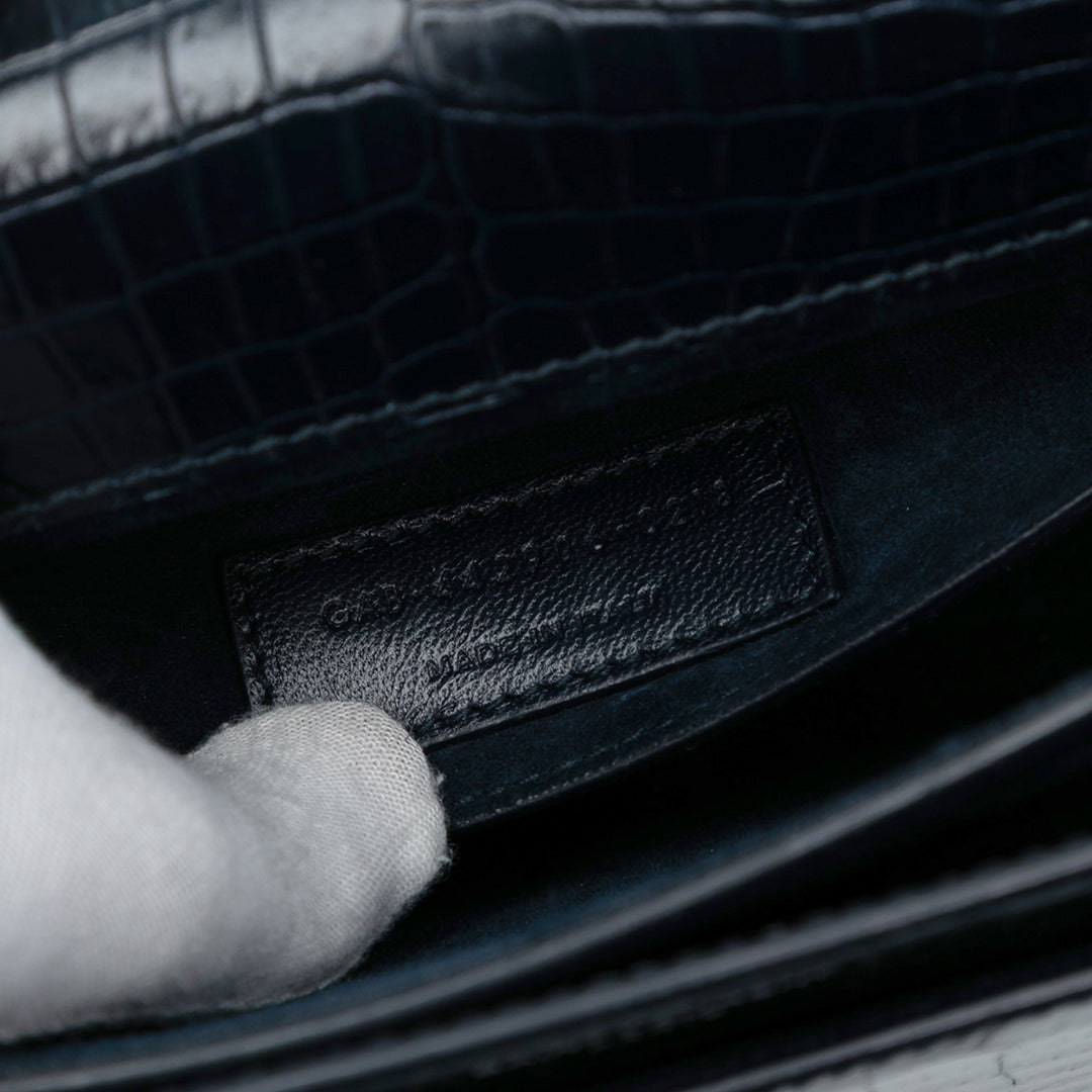 Saint Laurent Medium Croc embossé Monogram Sunset Sac – GABY PARIS Authentique