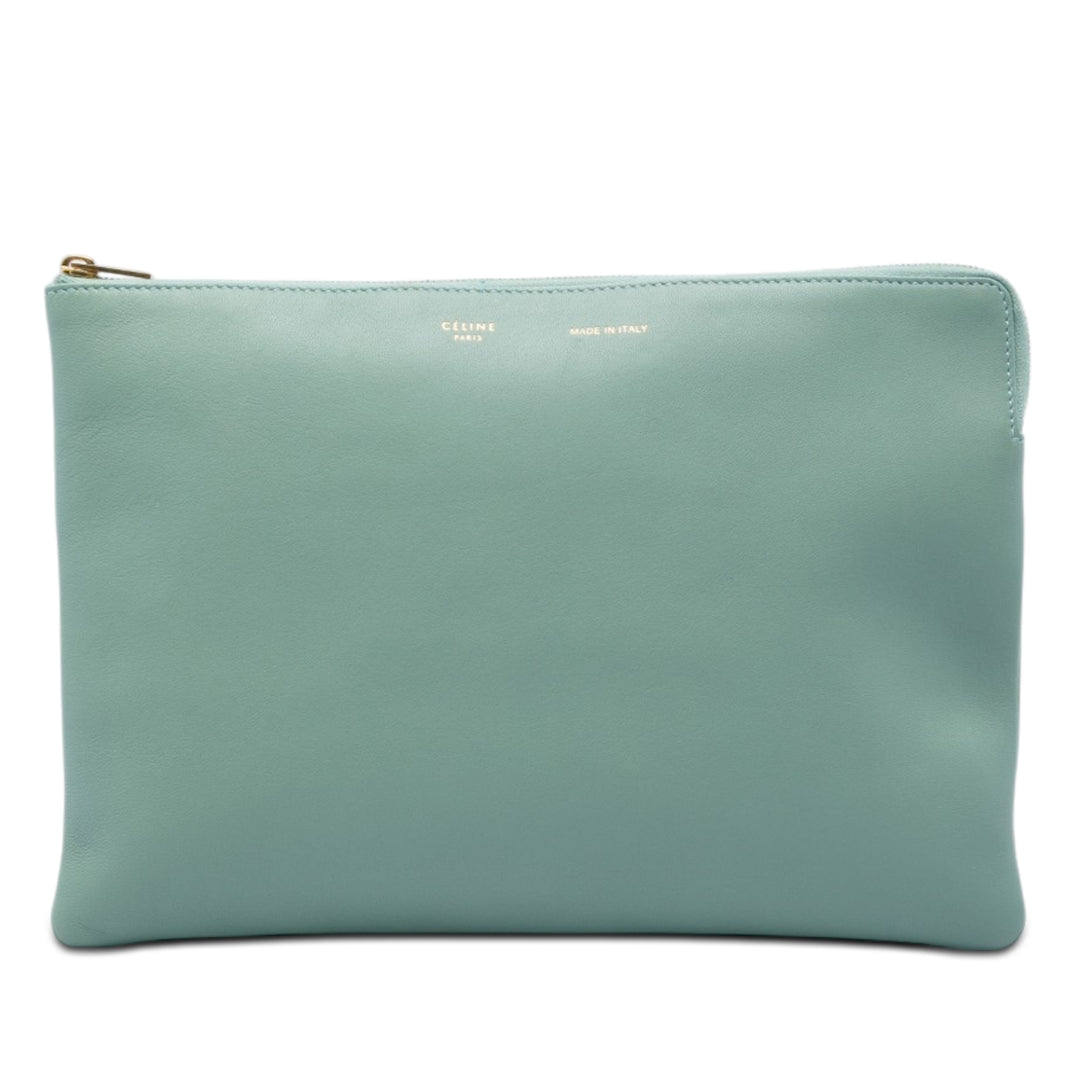 Solo Pochette Cuir d'agneau Vert