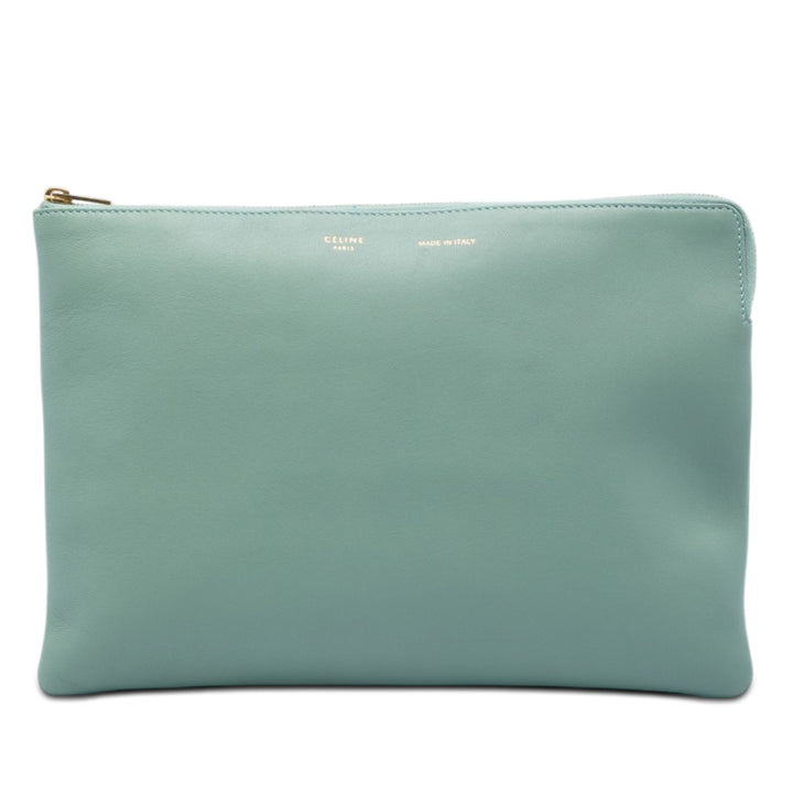 Solo Pochette Cuir d'agneau Vert
