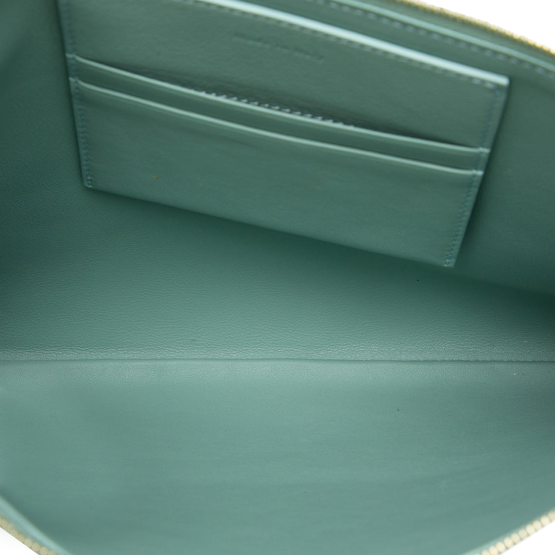 Solo Pochette Cuir d'agneau Vert