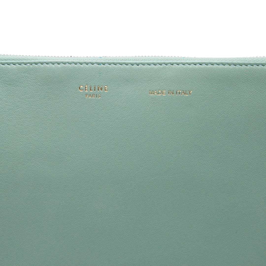 Solo Pochette Cuir d'agneau Vert