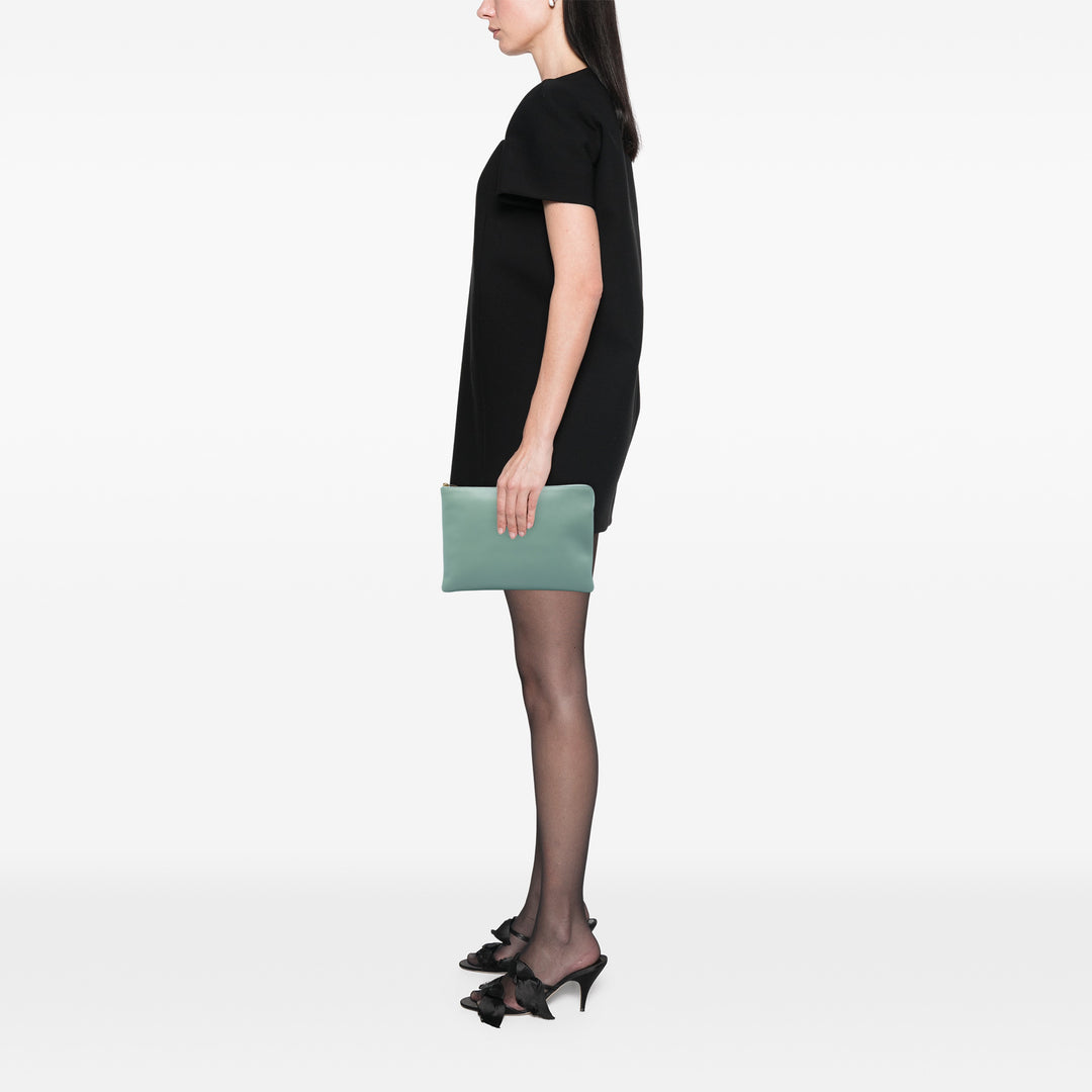 Solo Pochette Cuir d'agneau Vert