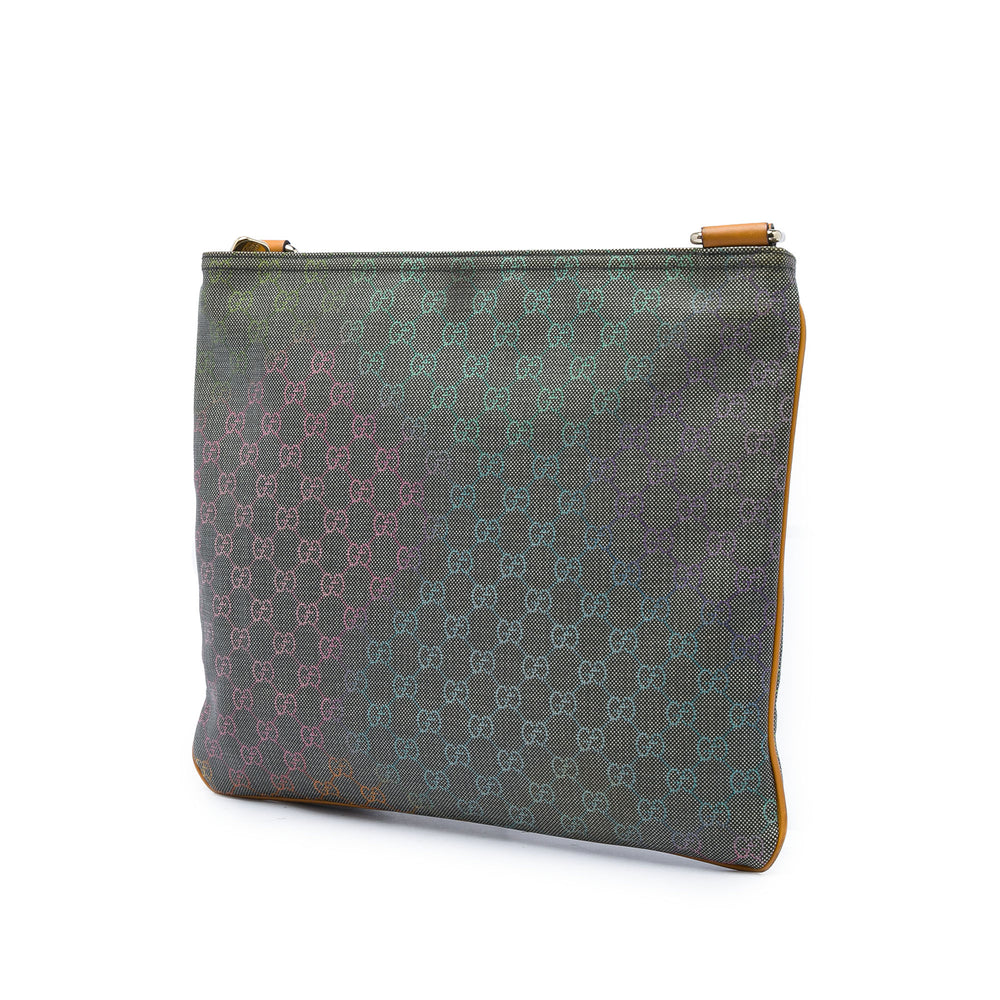 Gucci Sac bandoulière Multicolor GG Supreme Gris – vue 2 – GABY PARIS