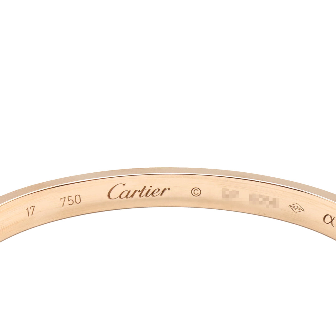 18K Rose Gold Classic Love Bracelet Pink - Gaby Paris