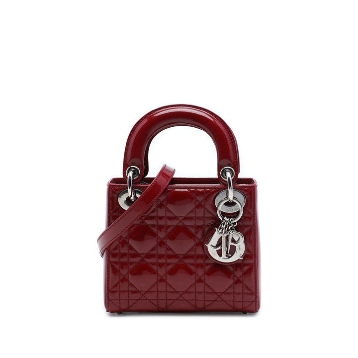 Lady Dior Cannage Mini Rouge