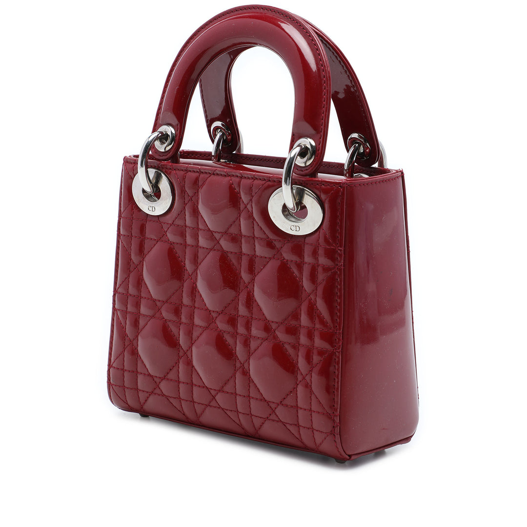 Lady Dior Cannage Mini Rouge