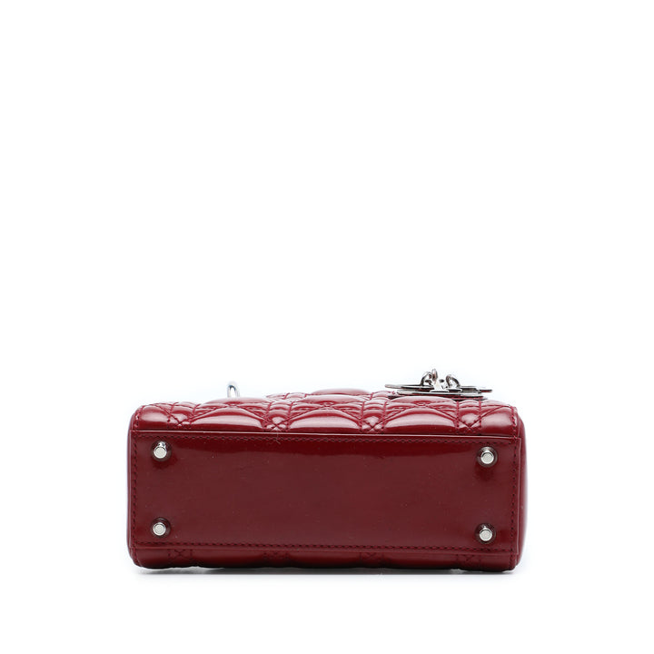 Lady Dior Cannage Mini Rouge