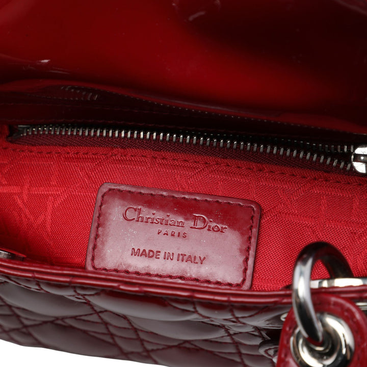 Lady Dior Cannage Mini Rouge
