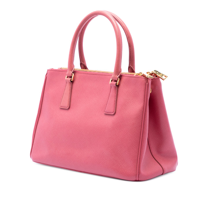 Prada Medium Saffiano Lux Galleria Double Zip Cabas