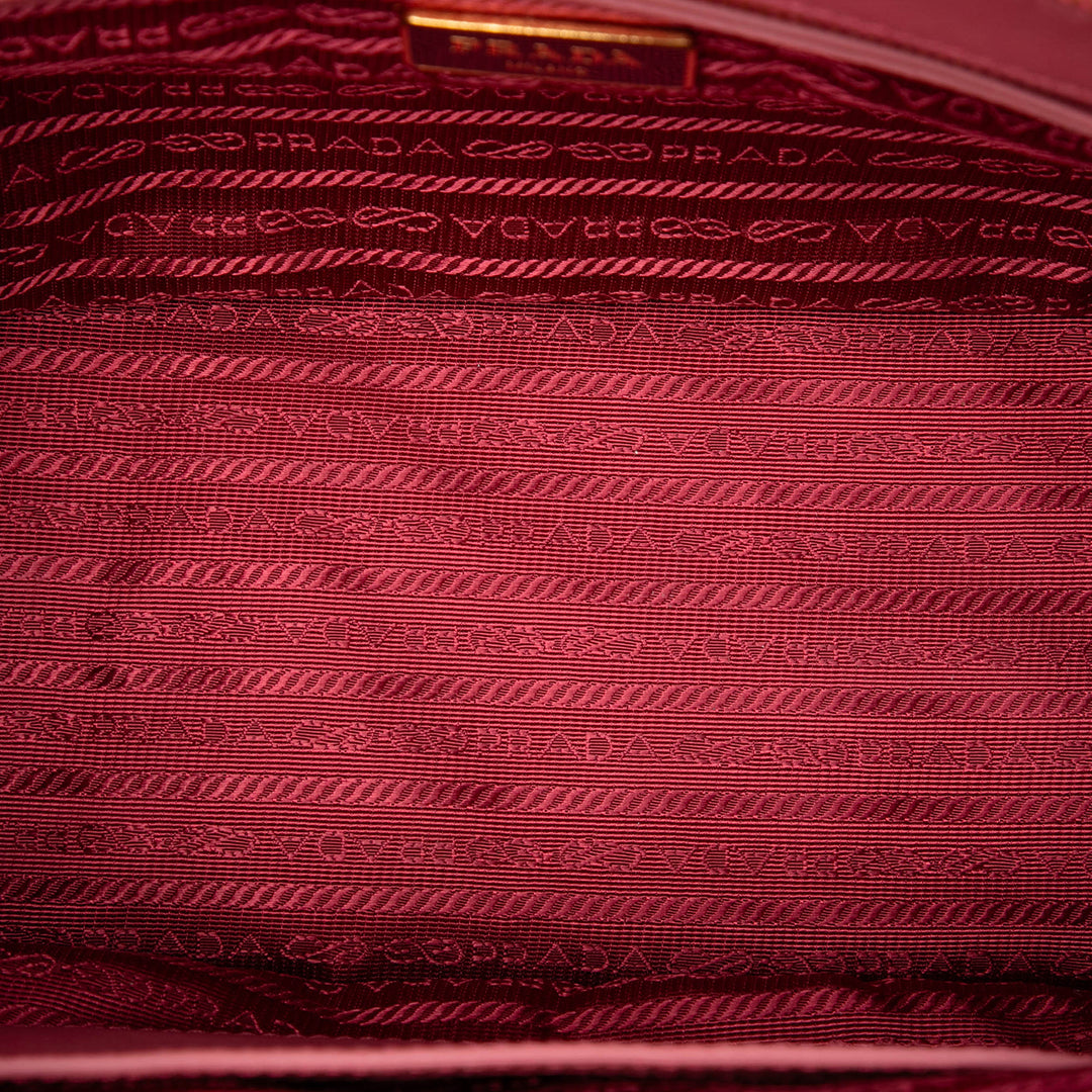 Prada Medium Saffiano Lux Galleria Double Zip Cabas