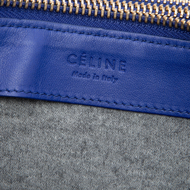 Trio Sac Grand Cuir d'agneau Bleu