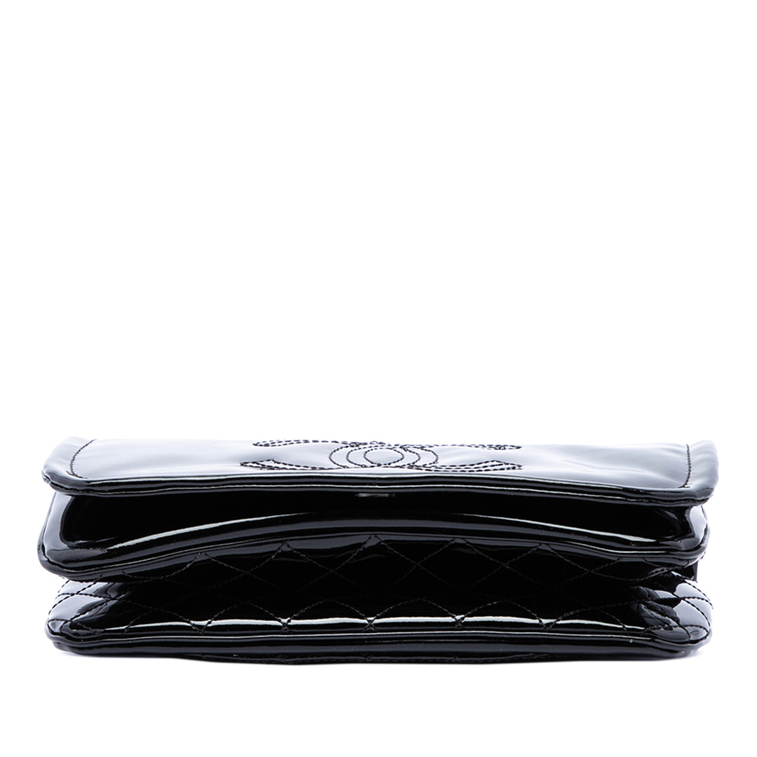 Chanel Sac porté épaule CC Lipstick Ligne à rabat Noir – vue 3 – GABY PARIS
